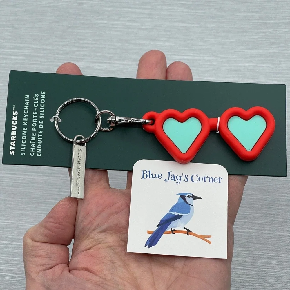 Starbucks Keychain Bag Charm Hearts Valentine Silicon 2025 Release